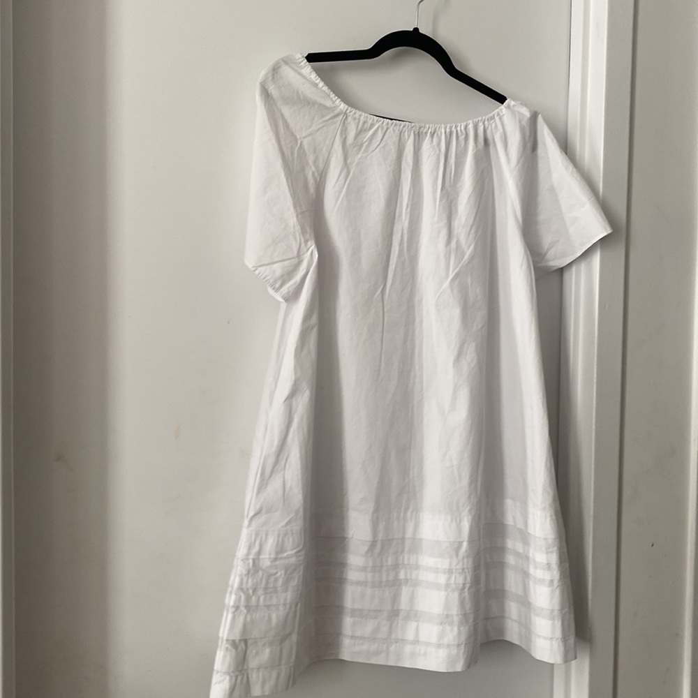 Madewell Flutter Sleeve Cotton Poplin Minidress - image 7